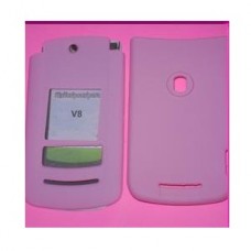 CAPA DE SILICONE MOTOROLA V8 ROXA OU ROSA